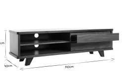 Miliboo Design-TV-Möbel Nussbaum FIFTIES* Tv-lowboards