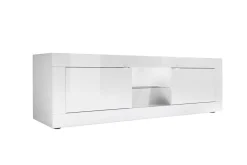 Miliboo Design-TV-Möbel Weiß Lackiert 180 cm LATTE* Tv-lowboards