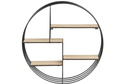 Miliboo Design-Wandregal Rund Holz und Metall ENSO* Wandregale|Alle Dekoration