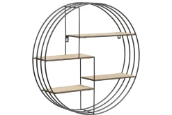 Miliboo Design-Wandregal Rund Holz und Metall ENSO* Wandregale|Alle Dekoration