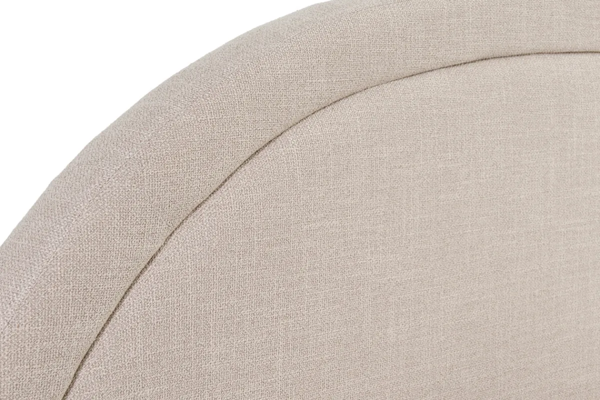Miliboo Doppelbett 160x200 aus beigem Stoff CHARLINE* Betten Für Erwachsene