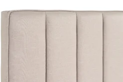 Miliboo Doppelbett 160x200 cm in beigem Stoff DIANE* Betten Für Erwachsene