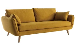 Miliboo Dreisitzer-Sofa CREEP kümmelgelb* Design-sofas