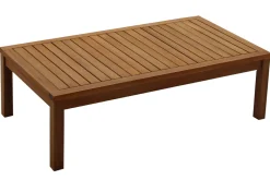 Miliboo Eck-Gartenmöbel aus massivem Akazienholz mit beigen Kissen BELIZE* Garten Lounge-möbel