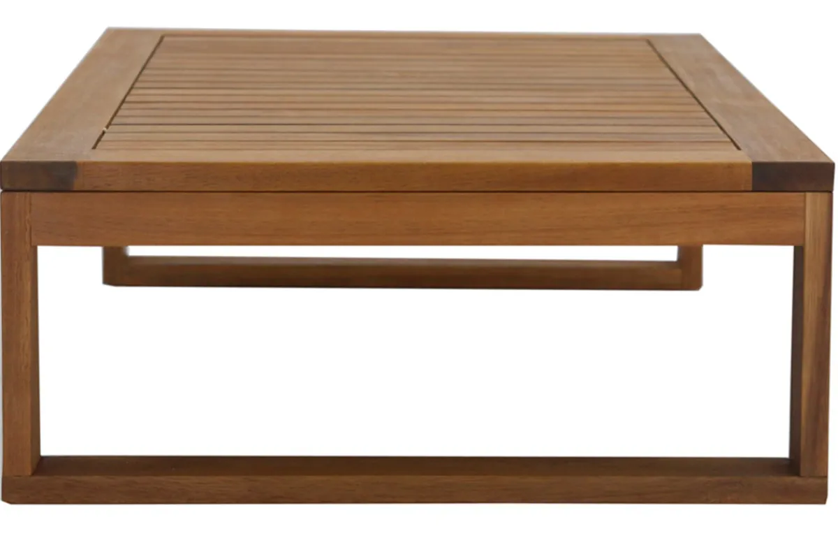 Miliboo Eck-Gartenmöbel aus Massivholz mit abziehbaren Kissen in Beige 6/8-Sitzer SALSA* Garten Lounge-möbel
