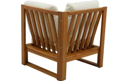 Miliboo Eck-Gartenmöbel aus Massivholz mit abziehbaren Kissen in Beige 6/8-Sitzer SALSA* Garten Lounge-möbel