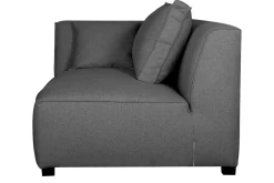 Miliboo Eckmodul links für Sofa aus anthrazitgrauem Stoff PLURIEL* Ecksofas|Schlafsessel