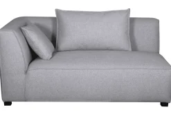 Miliboo Eckmodul links für Sofa aus hellgrauem Stoff PLURIEL* Ecksofas|Schlafsessel