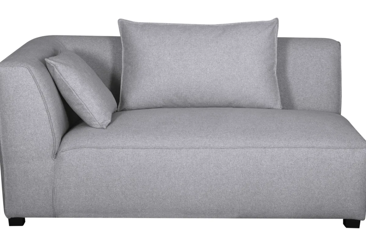 Miliboo Eckmodul links für Sofa aus hellgrauem Stoff PLURIEL* Ecksofas|Schlafsessel