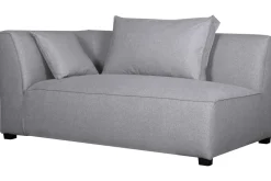Miliboo Eckmodul links für Sofa aus hellgrauem Stoff PLURIEL* Ecksofas|Schlafsessel