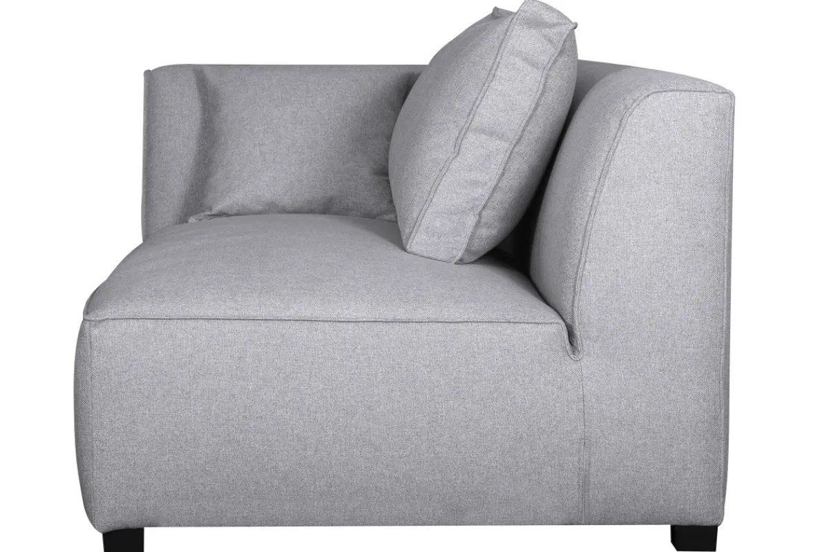 Miliboo Eckmodul links für Sofa aus hellgrauem Stoff PLURIEL* Ecksofas|Schlafsessel