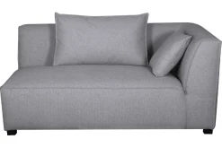 Miliboo Eckmodul rechts für Sofa aus hellgrauem Stoff PLURIEL* Ecksofas