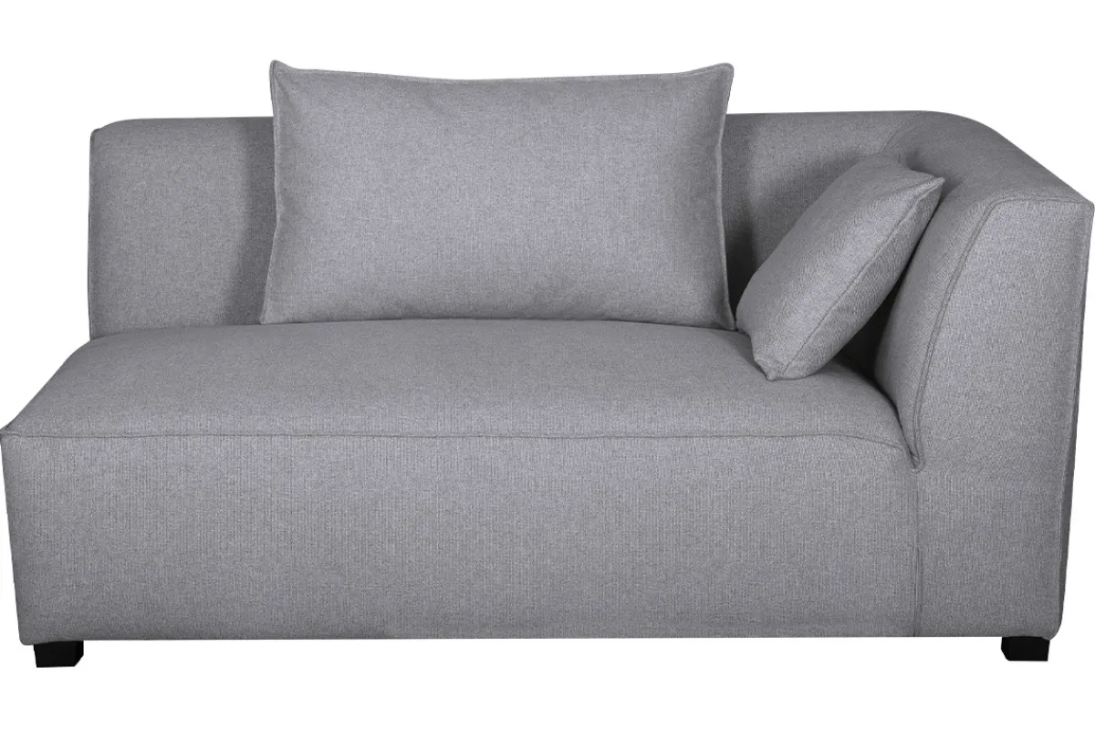 Miliboo Eckmodul rechts für Sofa aus hellgrauem Stoff PLURIEL* Ecksofas