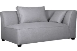 Miliboo Eckmodul rechts für Sofa aus hellgrauem Stoff PLURIEL* Ecksofas