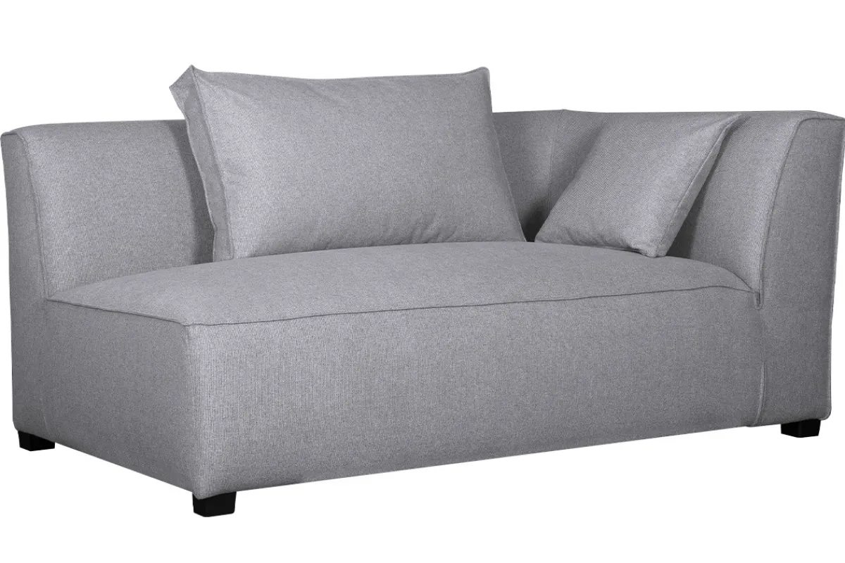 Miliboo Eckmodul rechts für Sofa aus hellgrauem Stoff PLURIEL* Ecksofas