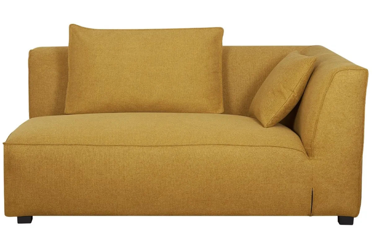 Miliboo Eckmodul rechts für Sofa aus kumingelbem Stoff PLURIEL* Ecksofas