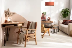 Miliboo Eckschreibtisch aus massivem Akazienholz und schwarzem Metall GOSBY* Design-schreibtische