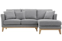 Miliboo Ecksofa rechts skandinavisch Hellgrau OSLO* Ecksofas