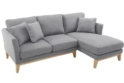 Miliboo Ecksofa rechts skandinavisch Hellgrau OSLO* Ecksofas