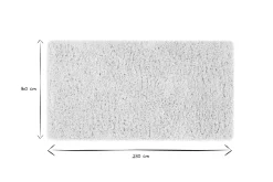 Miliboo Elfenbeinfarbener recycelter Teppich mit Langflor 160 x 230 cm AIMEE* Teppiche|Alle Dekoration