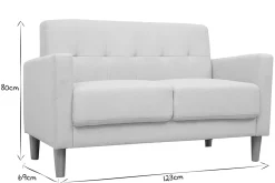 Miliboo 2-er Designer-Sofa MOON beige* Design-sofas