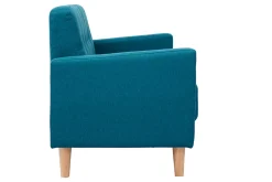 Miliboo 2-er Designer-Sofa MOON entenblau* Design-sofas