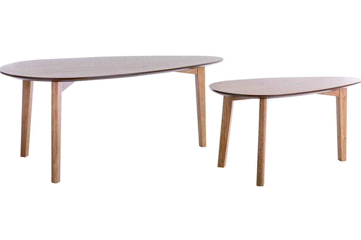 Miliboo 2er-Set Couchtische Eiche ARTIK* Couchtische