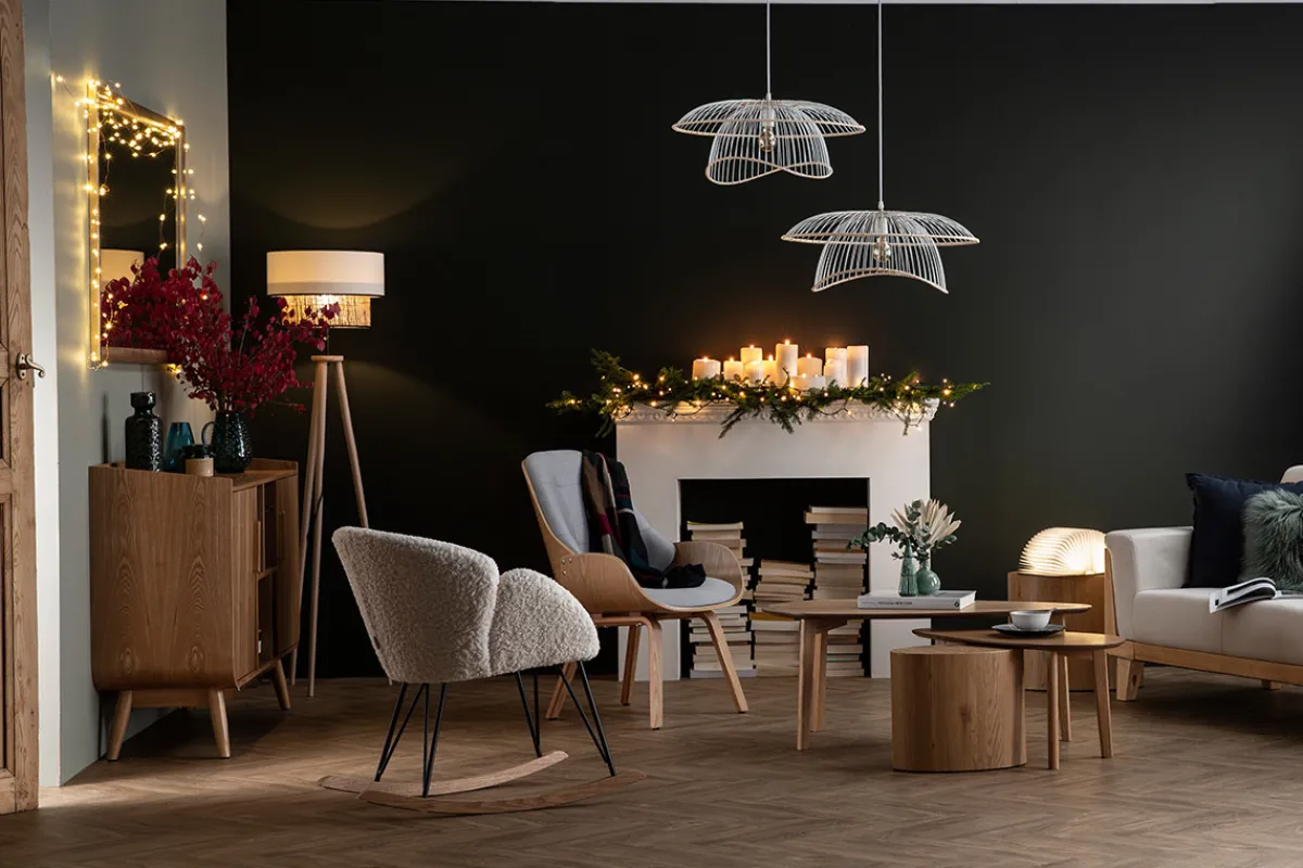 Miliboo 2er-Set Couchtische Eiche ARTIK* Couchtische