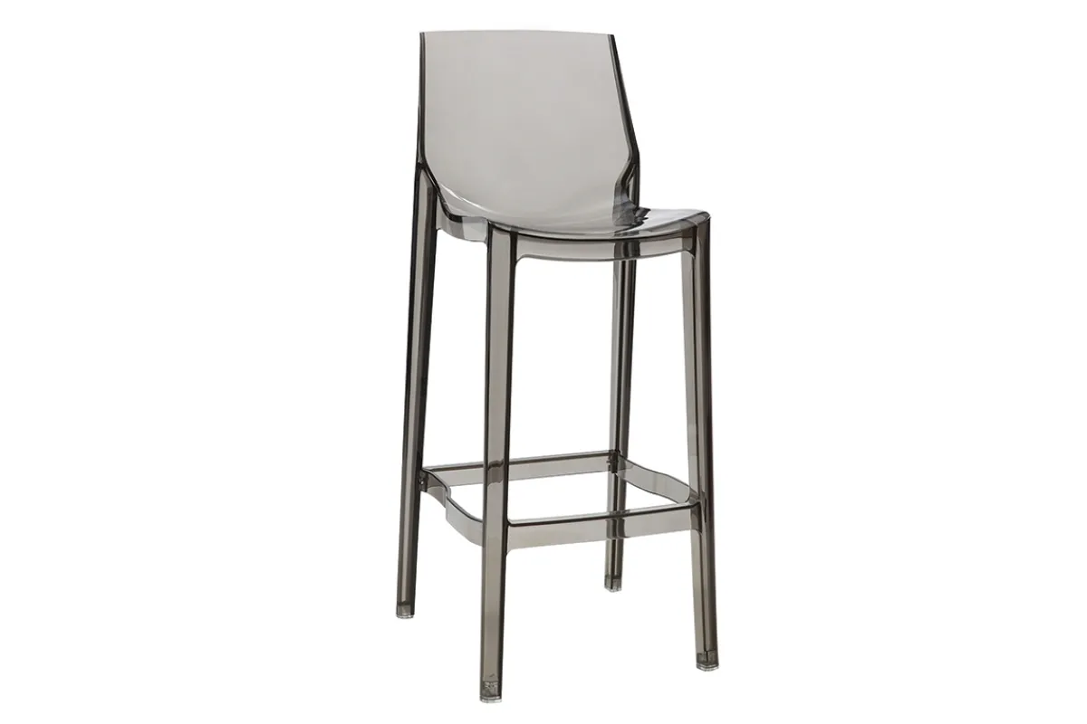 Miliboo 2er-Set Design-Barhocker Rauchgrau YLAK* Barhocker|Gartenstühle
