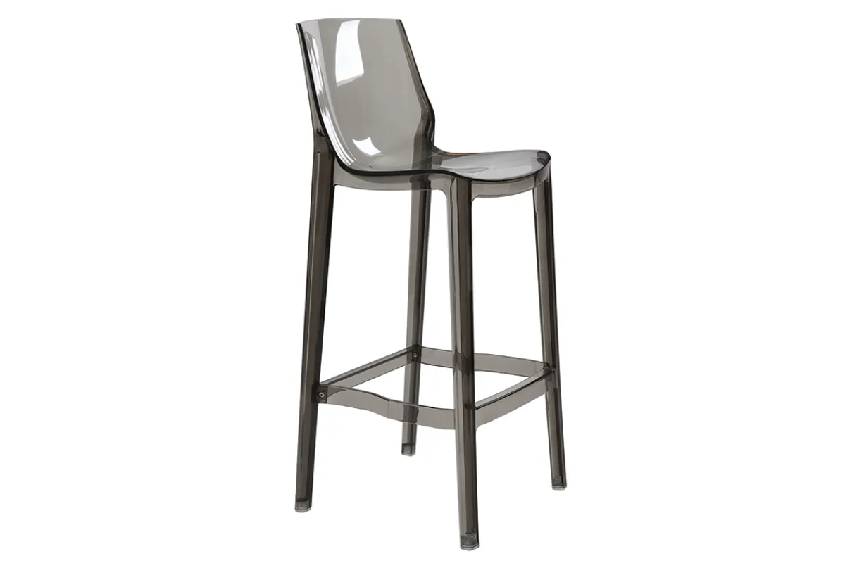 Miliboo 2er-Set Design-Barhocker Rauchgrau YLAK* Barhocker|Gartenstühle