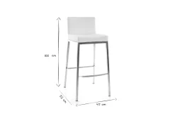 Miliboo 2er-Set Design-Hocker Weiß Epsilon* Barhocker