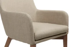 Miliboo 2er-Set Design-Sessel Polyester Beige SHANA* Design-sessel|Design-stühle