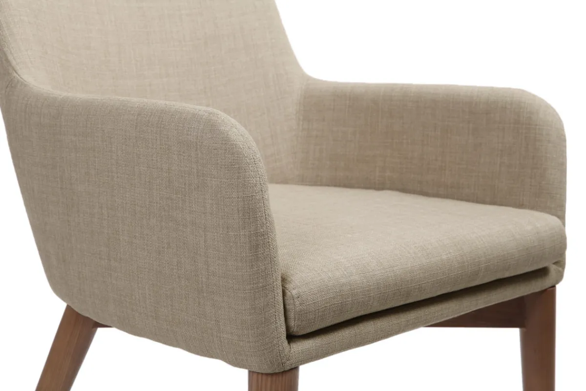 Miliboo 2er-Set Design-Sessel Polyester Beige SHANA* Design-sessel|Design-stühle