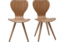 Miliboo 2er-Set Stühle aus Esche NORDECO* Design-stühle|Holzstühle