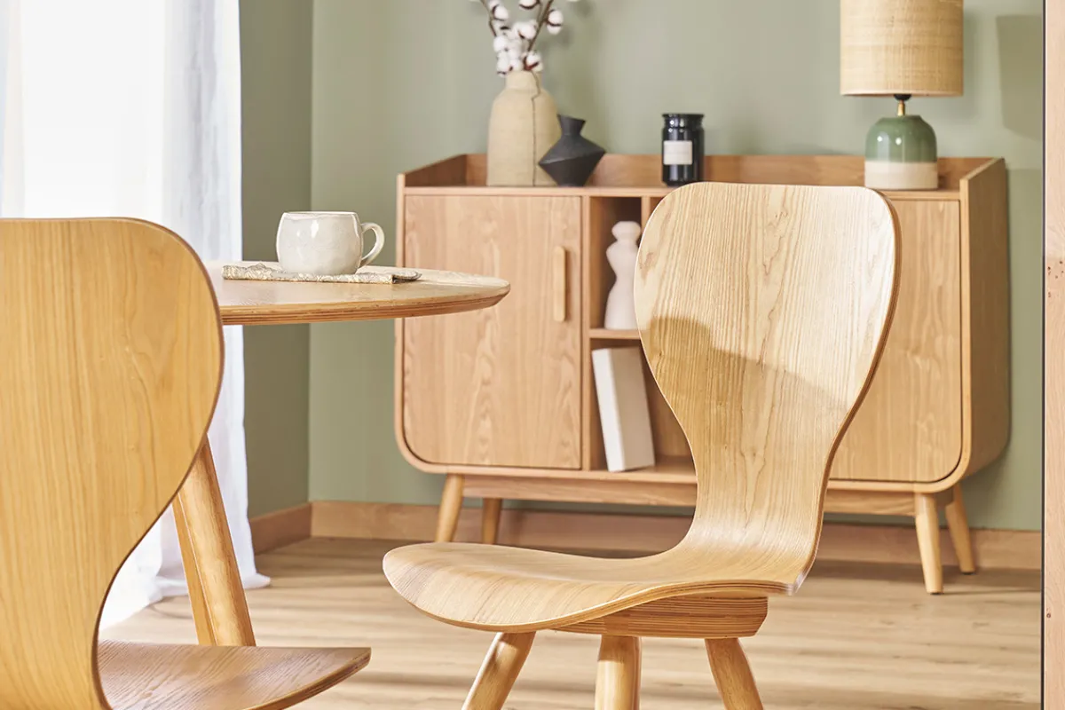 Miliboo 2er-Set Stühle aus Esche NORDECO* Design-stühle|Holzstühle