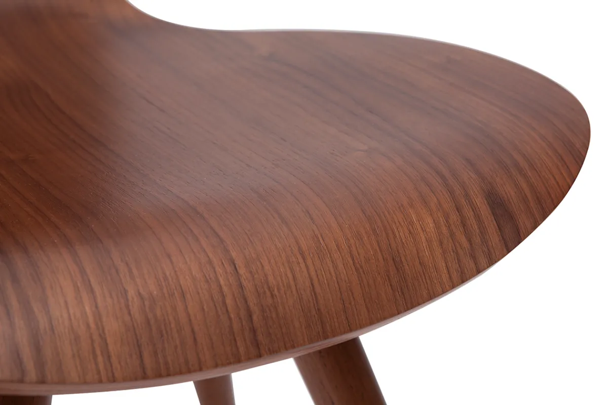 Miliboo 2er-Set Stühle Skandinavien-Stil aus natürlichem Nussbaum NORDECO* Design-stühle|Holzstühle