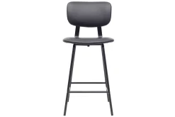 Miliboo 2er-Set Vintage-Barhocker Schwarz mit Beinen aus Metall 65 cm LAB* Barhocker