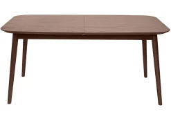 Miliboo Erweiterbarer Tisch mit integrierten Verlängerungen rechteckig aus dunkelbraunem Holz B160-210 cm ANK* Ausziehtische