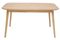 Miliboo Erweiterbarer Tisch mit integrierten Verlängerungen rechteckig aus hellem Holz mit Eichenfurnier B140-170 cm ANK* Ausziehtische