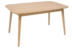 Miliboo Erweiterbarer Tisch mit integrierten Verlängerungen rechteckig aus hellem Holz mit Eichenfurnier B140-170 cm ANK* Ausziehtische
