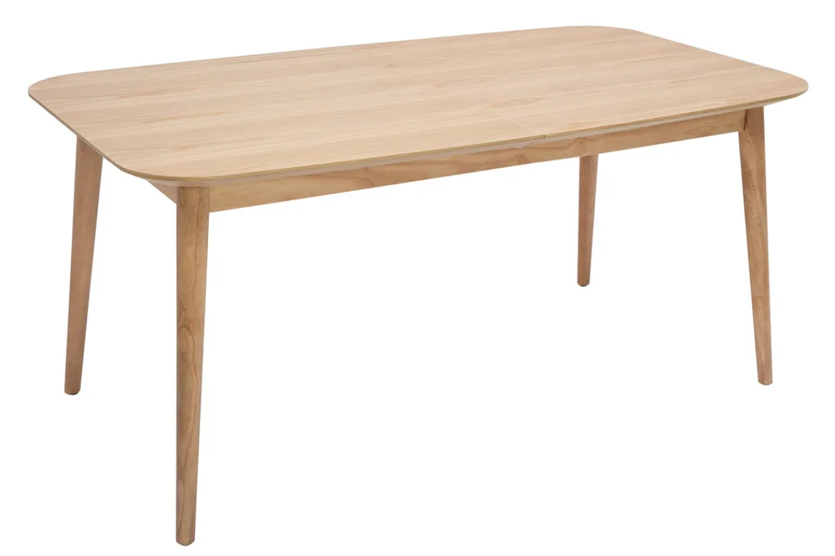 Miliboo Erweiterbarer Tisch mit integrierten Verlängerungen rechteckig aus hellem Holz mit Eichenfurnier B160-210 cm ANK* Ausziehtische