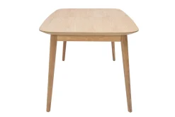 Miliboo Erweiterbarer Tisch mit integrierten Verlängerungen rechteckig aus hellem Holz mit Eichenfurnier B160-210 cm ANK* Ausziehtische