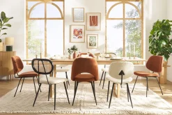 Miliboo Esstisch ausziehbar Eichenfurnier L160-240 cm LAHO* Ausziehtische
