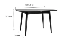 Miliboo Esstisch ausziehbar Esche naturell L130-160 NORDECO* Ausziehtische