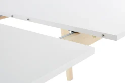 Miliboo Esstisch ausziehbar helles Holz und weiß L160-205 cm SWAD* Ausziehtische