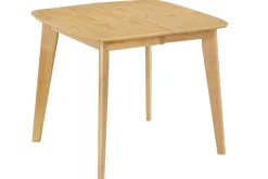 Miliboo Esstisch ausziehbar skandinavisch quadratisch aus hellem Holz L90-130 LEENA* Ausziehtische