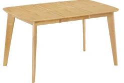 Miliboo Esstisch ausziehbar skandinavisch quadratisch aus hellem Holz L90-130 LEENA* Ausziehtische