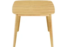 Miliboo Esstisch ausziehbar skandinavisch quadratisch aus hellem Holz L90-130 LEENA* Ausziehtische