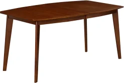 Miliboo Esstisch ausziehbar skandinavisch Nussbaum L150-200 LEENA* Ausziehtische