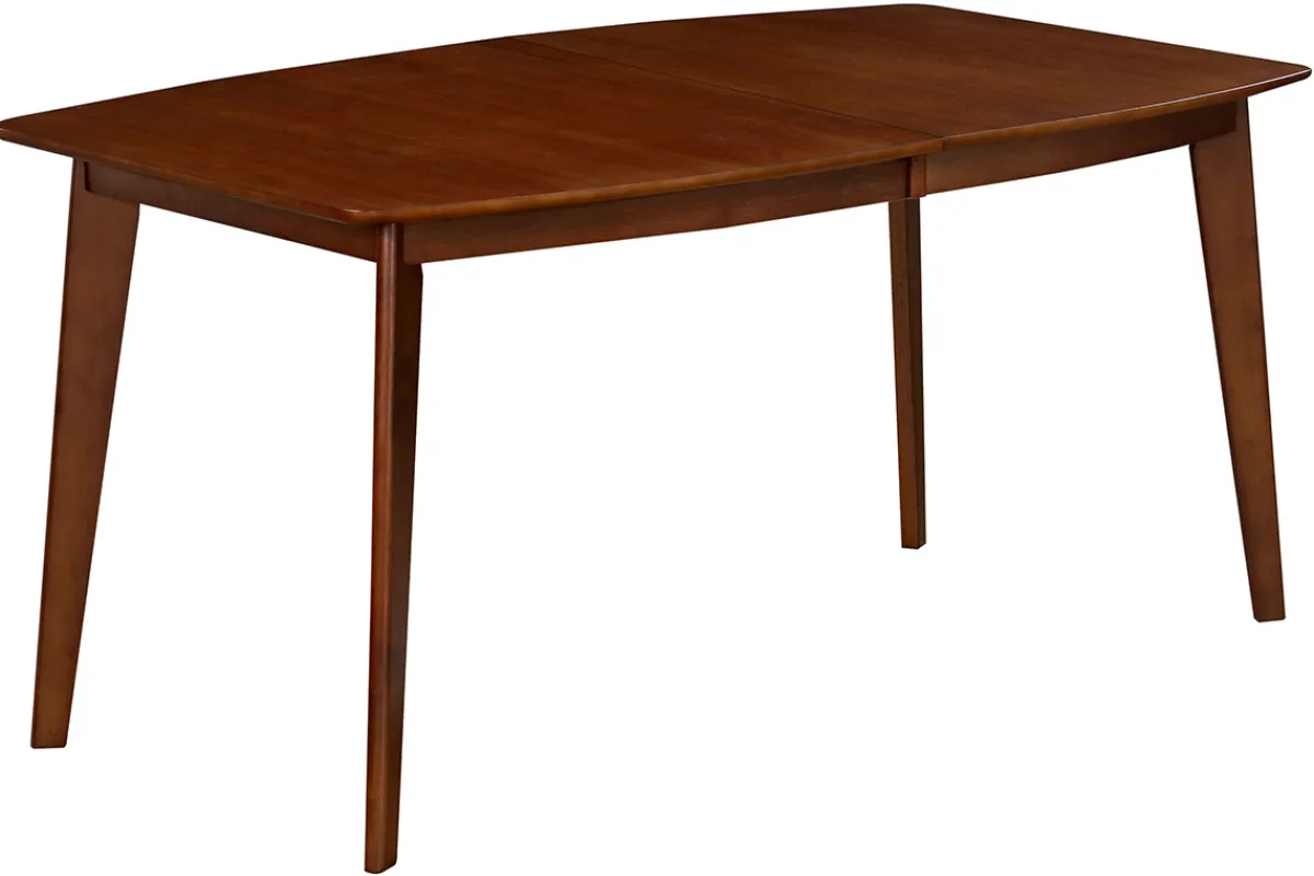 Miliboo Esstisch ausziehbar skandinavisch Nussbaum L150-200 LEENA* Ausziehtische